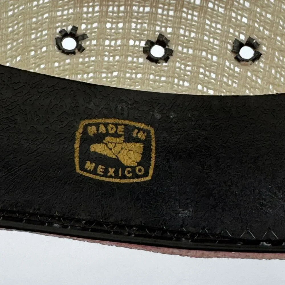 Western Express Inc. Children's Western Cowboy Straw Hat Ivory Size 6 3/8